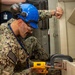 Ronald Reagan Sailors Install Berthing and Conduct Damage Control Drill