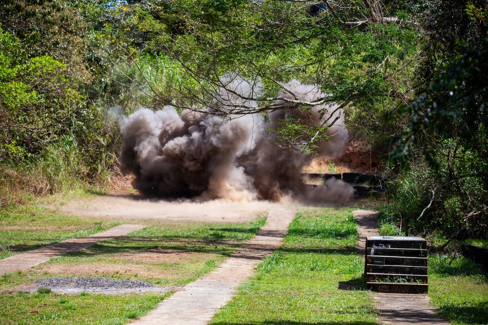 U.S. Marines and Panamanian Partners train on identifying explosive hazards