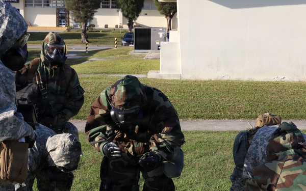 CBRN Marines Conduct Site Assessment during Combined MCCRE