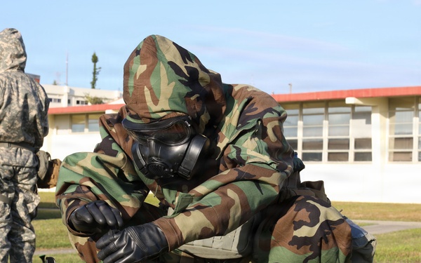 CBRN Marines Conduct Site Assessment during Combined MCCRE