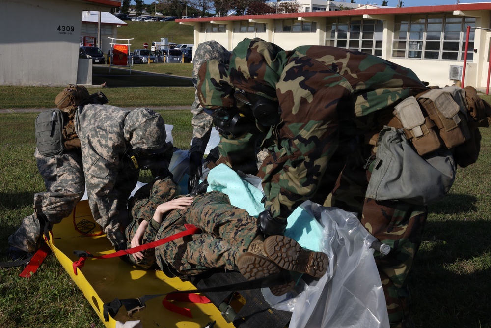 CBRN Marines Conduct Site Assessment during Combined MCCRE