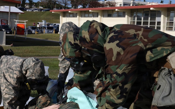 CBRN Marines Conduct Site Assessment during Combined MCCRE