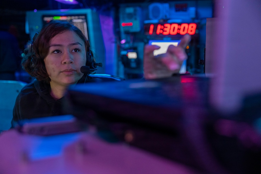 USS Bulkeley Sailors search for surface contacts, Feb. 4, 2026