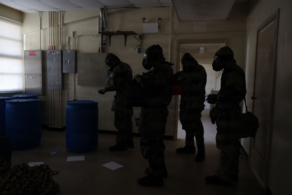 CBRN Marines Conduct Site Assessment during Combined MCCRE
