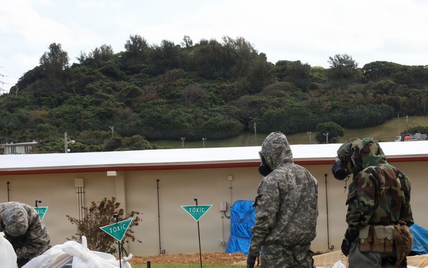 CBRN Marines Conduct Site Assessment during Combined MCCRE