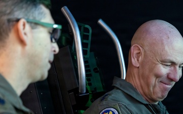 AETC commander assesses T-7 program during visits to test, production sites