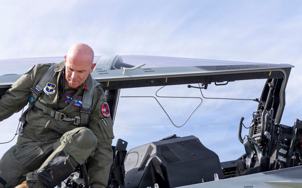 AETC commander assesses T-7 program during visits to test, production sites