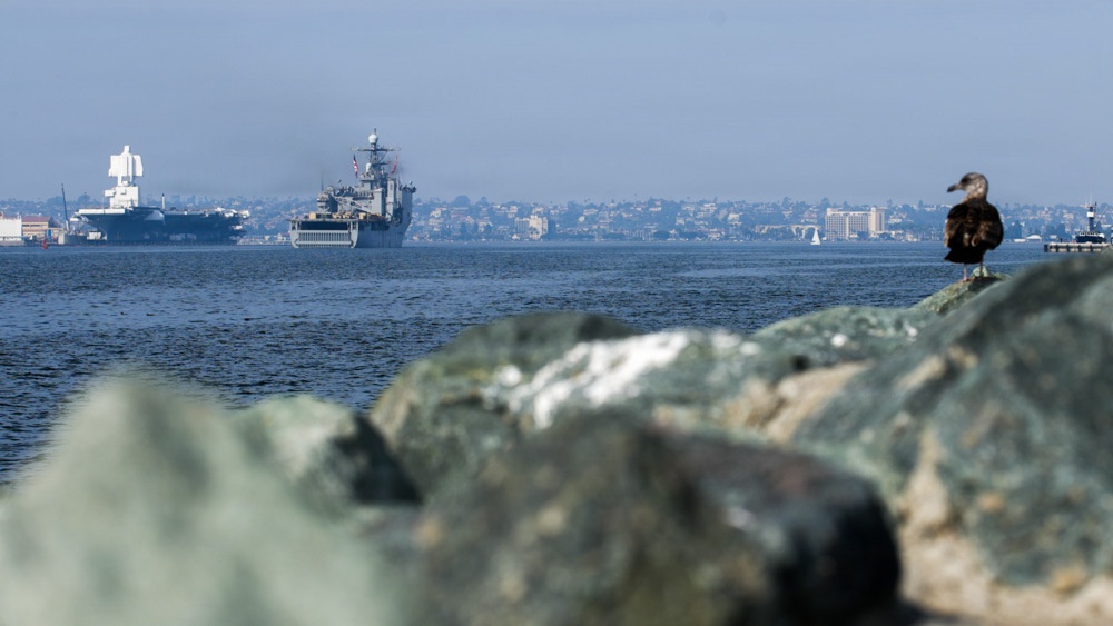 Task Force Ashland Marines, Sailors Depart San Diego Aboard USS Ashland