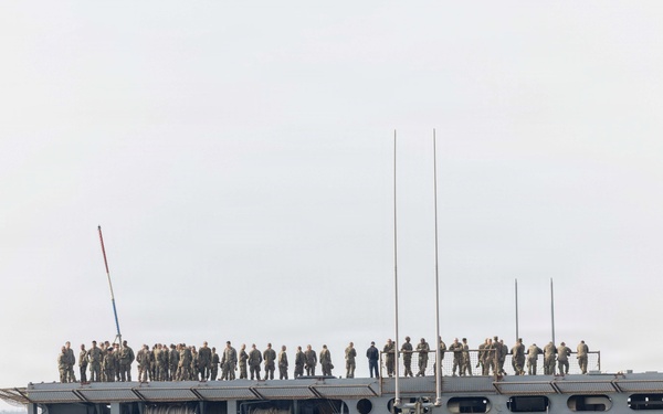 Task Force Ashland Marines and Sailors Depart San Diego Aboard USS Ashland