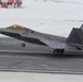 F-22 Raptor send-off in the snow