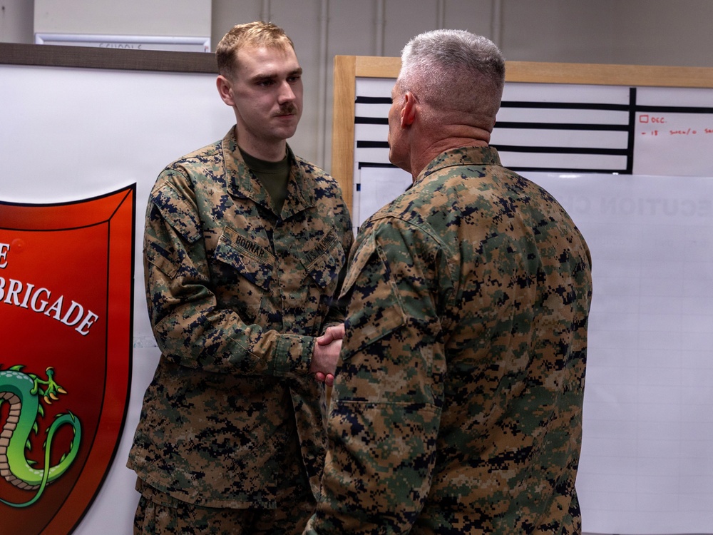 U.S. Marines Awarded by III Marine Expeditionary Force Commanding General