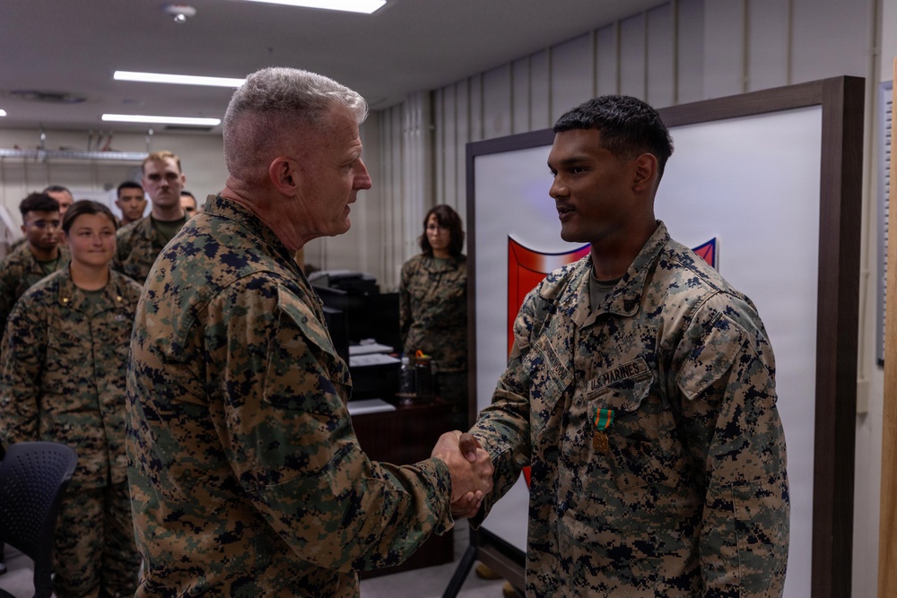 U.S. Marines Awarded by III Marine Expeditionary Force Commanding General