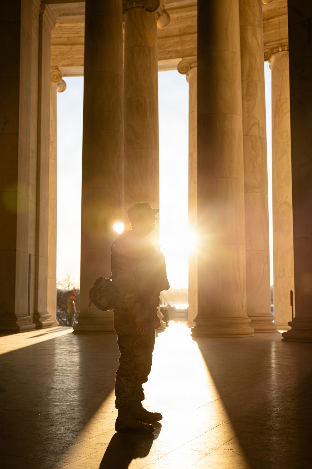 Task Force Magnolia Patrols Jefferson Memorial in Support of D.C. Safe and Beautiful Mission