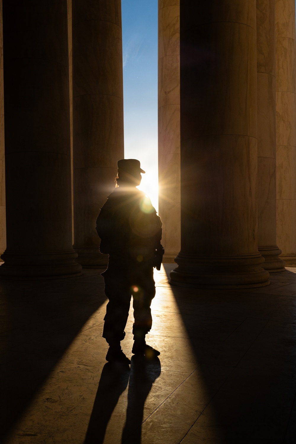 Task Force Magnolia Patrols Jefferson Memorial in Support of D.C. Safe and Beautiful Mission