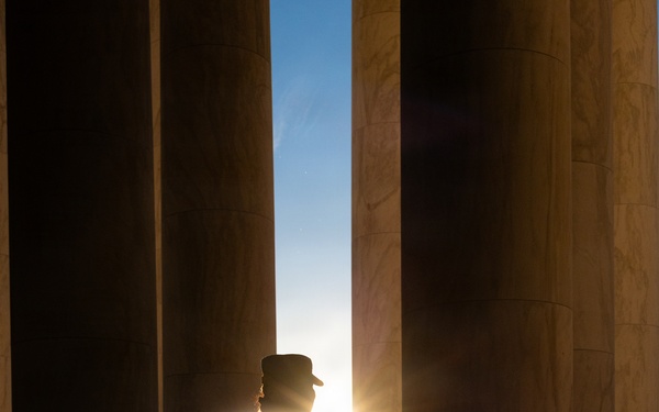 Task Force Magnolia Patrols Jefferson Memorial in Support of D.C. Safe and Beautiful Mission