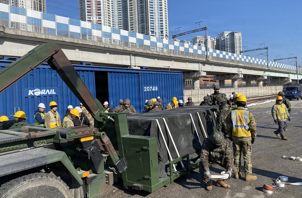On Feb. 3, the 17th Ordnance Company and the 57th Ammunition Battalion conducted a joint rail load exercise in a powerful demonstration of partnership and adaptability.