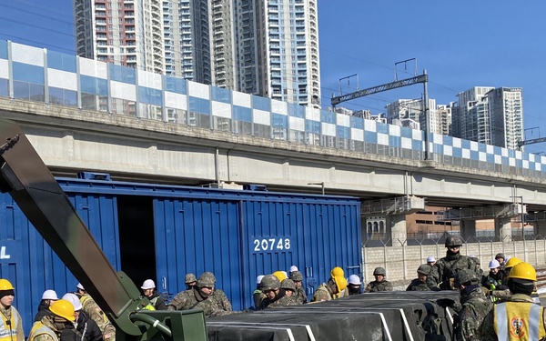 On Feb. 3, the 17th Ordnance Company and the 57th Ammunition Battalion conducted a joint rail load exercise in a powerful demonstration of partnership and adaptability.