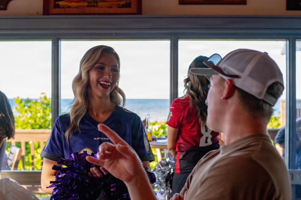 NFL Cheerleader Visit