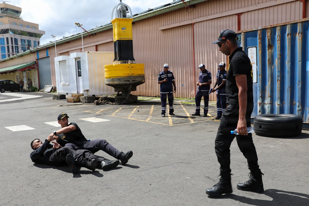 Partner nations participate visit, board, search, and seizure (VBSS) training in Port Louis, Mauritius