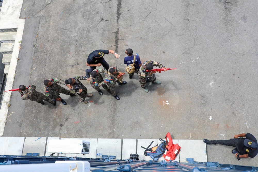 Partner nations participate visit, board, search, and seizure (VBSS) training in Port Louis, Mauritius