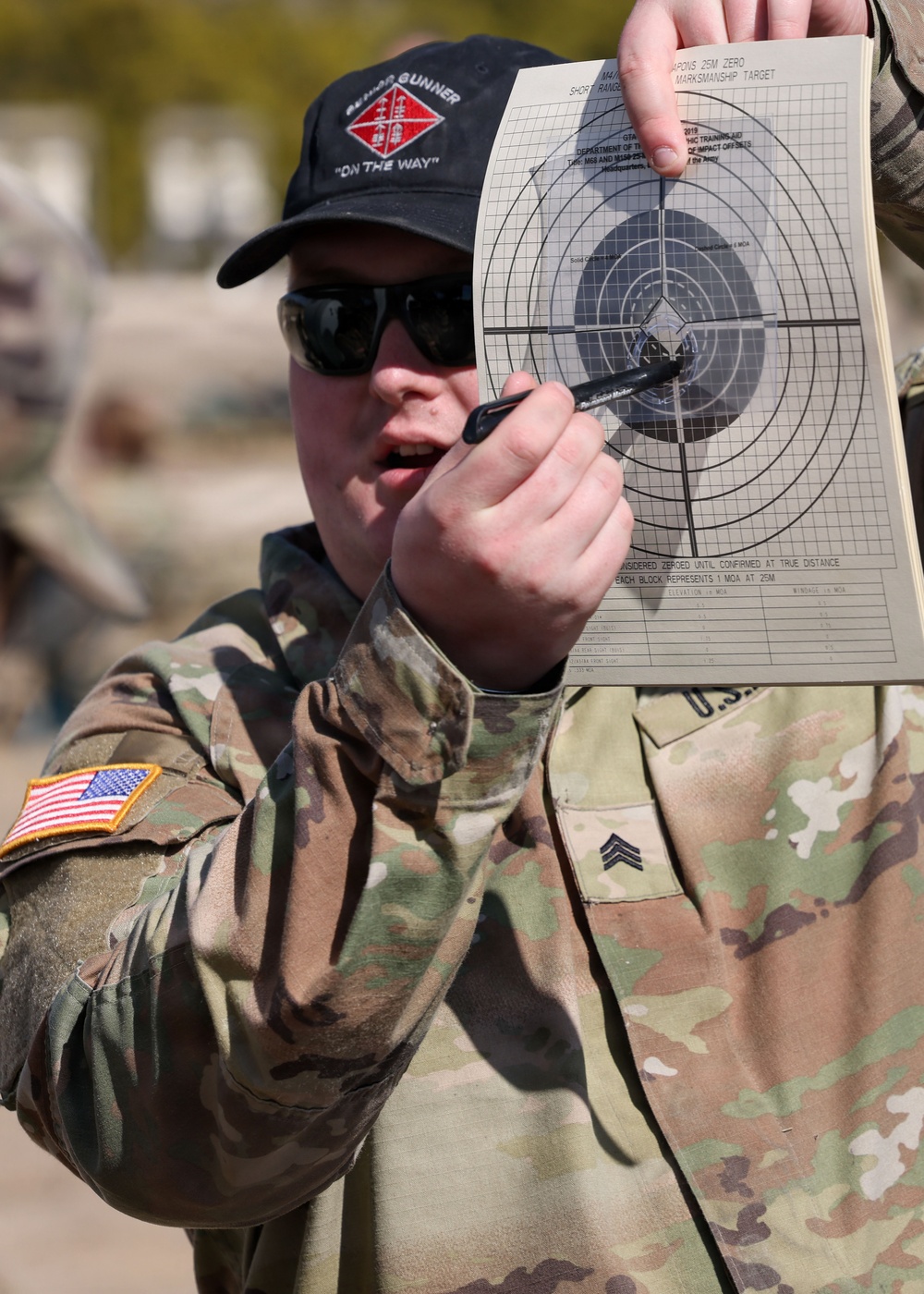 Arrowhead Soldiers advance their weapons expertise during M4 rifle zeroing training