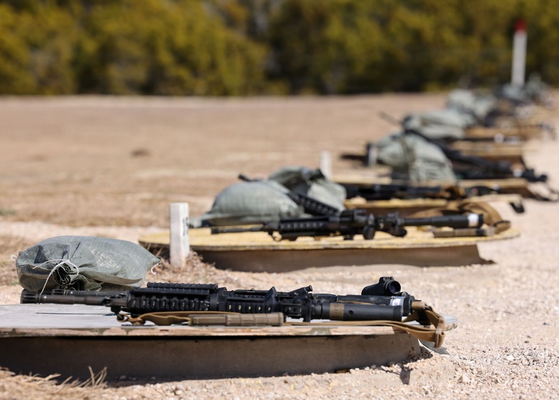 Arrowhead Soldiers advance their weapons expertise during M4 rifle zeroing training