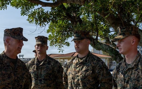 9th ESB Marines Awarded by Kin Town Mayor