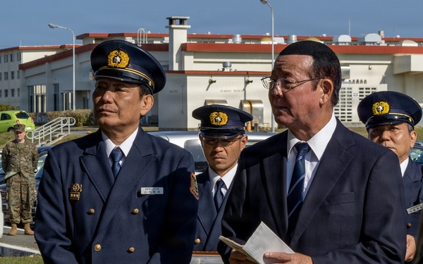 9th ESB Marines Awarded by Kin Town Mayor