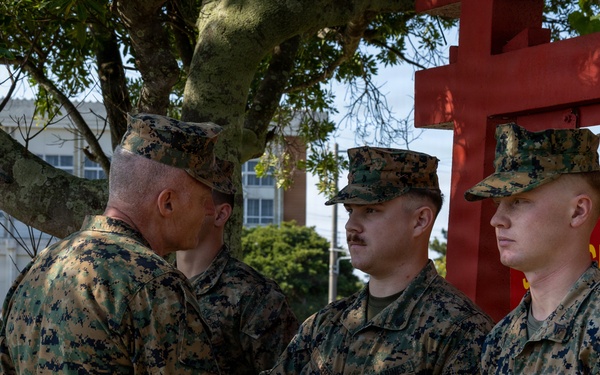 9th ESB Marines Awarded by Kin Town Mayor