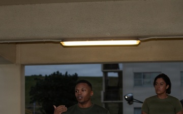 U.S. Marines with H&amp;S Company, CLR-37, Participate in a Company Run and Workout Competition