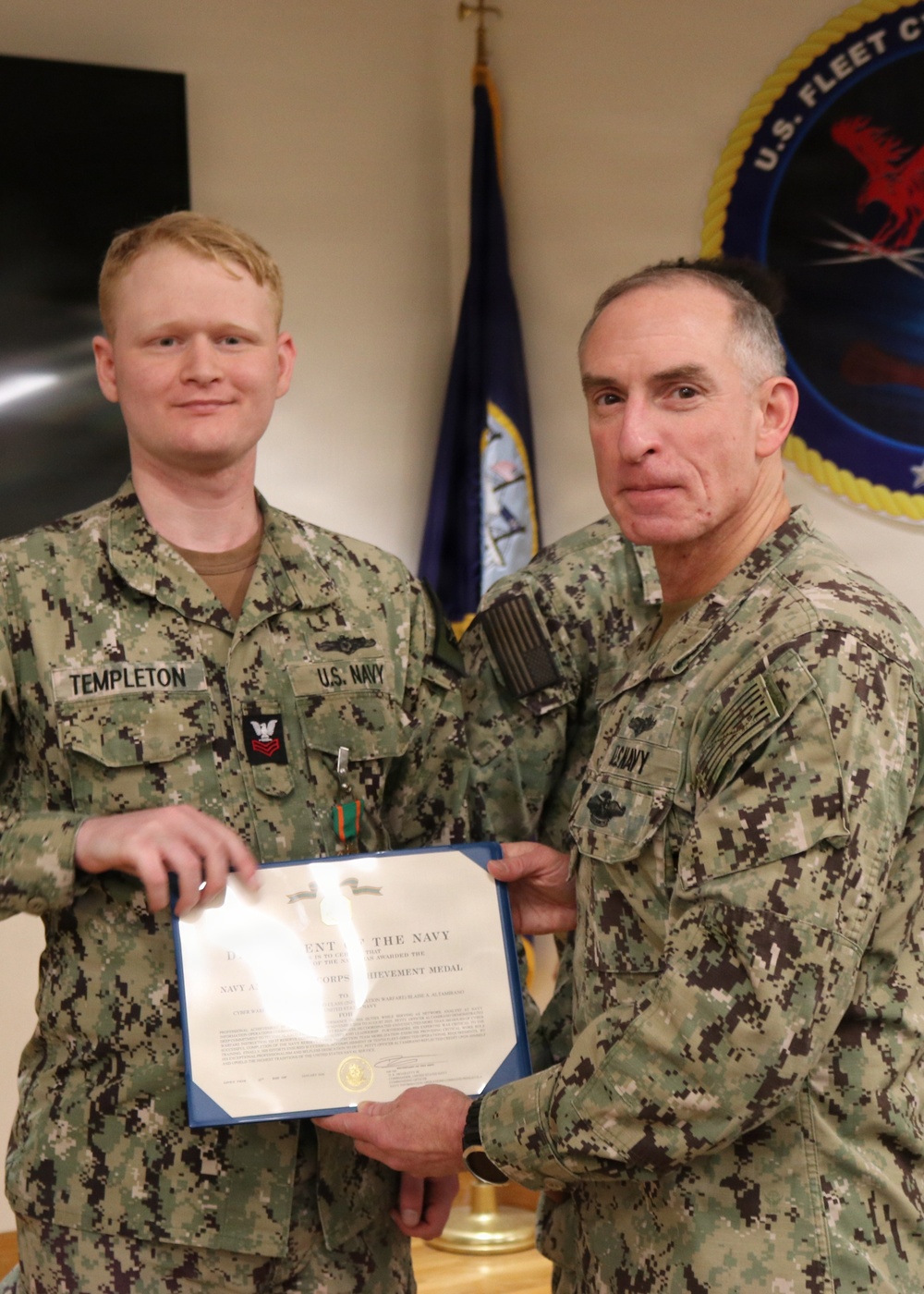 Reserve CPT CO Recognizes NIOC Pensacola Sailors for Training Support of Reserve Personnel