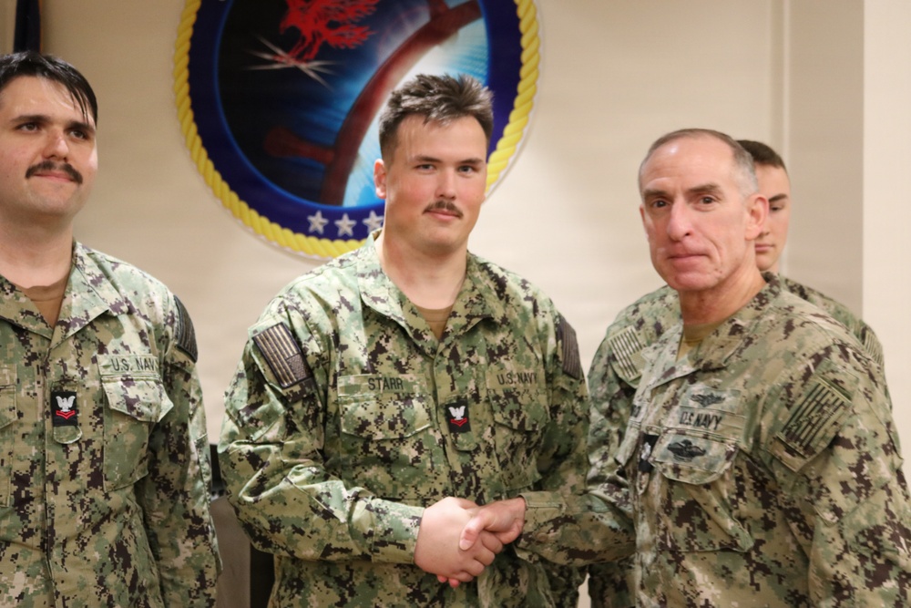 Reserve CPT CO Recognizes NIOC Pensacola Sailors for Training Support of Reserve Personnel