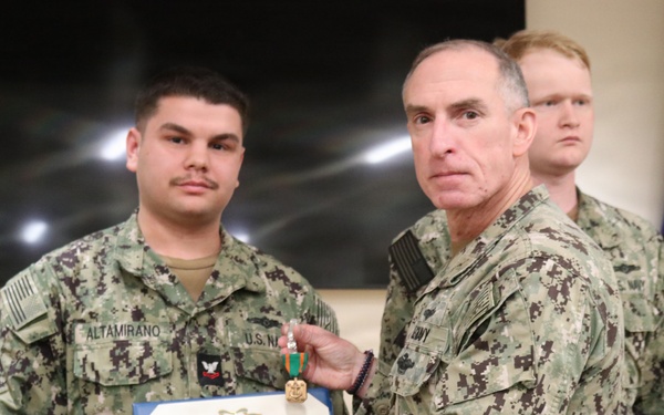 Reserve CPT CO Recognizes NIOC Pensacola Sailors for Training Support of Reserve Personnel