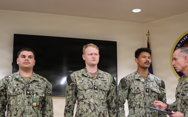 Reserve CPT CO Recognizes NIOC Pensacola Sailors for Training Support of Reserve Personnel