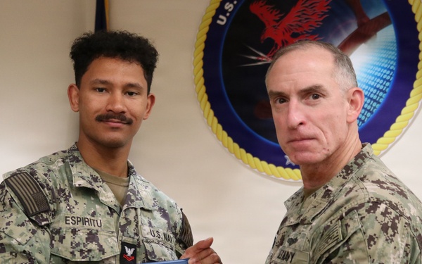 Reserve CPT CO Recognizes NIOC Pensacola Sailors for Training Support of Reserve Personnel