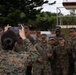 Marines with 3rd Marine Logistics Group Attend a Barbecue on Camp Kinser, Okinawa, Japan