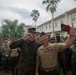 Marines with 3rd Marine Logistics Group Attend a Barbecue on Camp Kinser, Okinawa, Japan