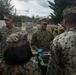 Marines with 3rd Marine Logistics Group Attend a Barbecue on Camp Kinser, Okinawa, Japan