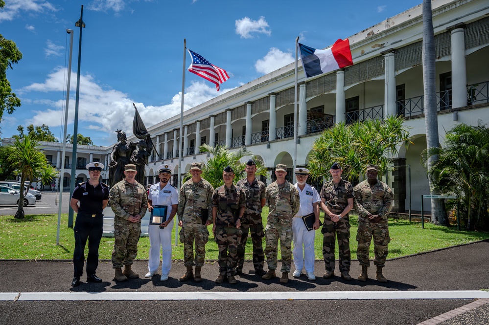 U.S.–French joint maneuver in the West Indian Ocean