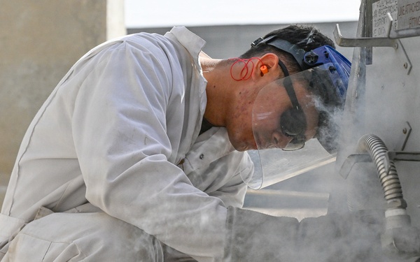 386th ELRS fuels technician tests aviation-grade oxygen for mission readiness