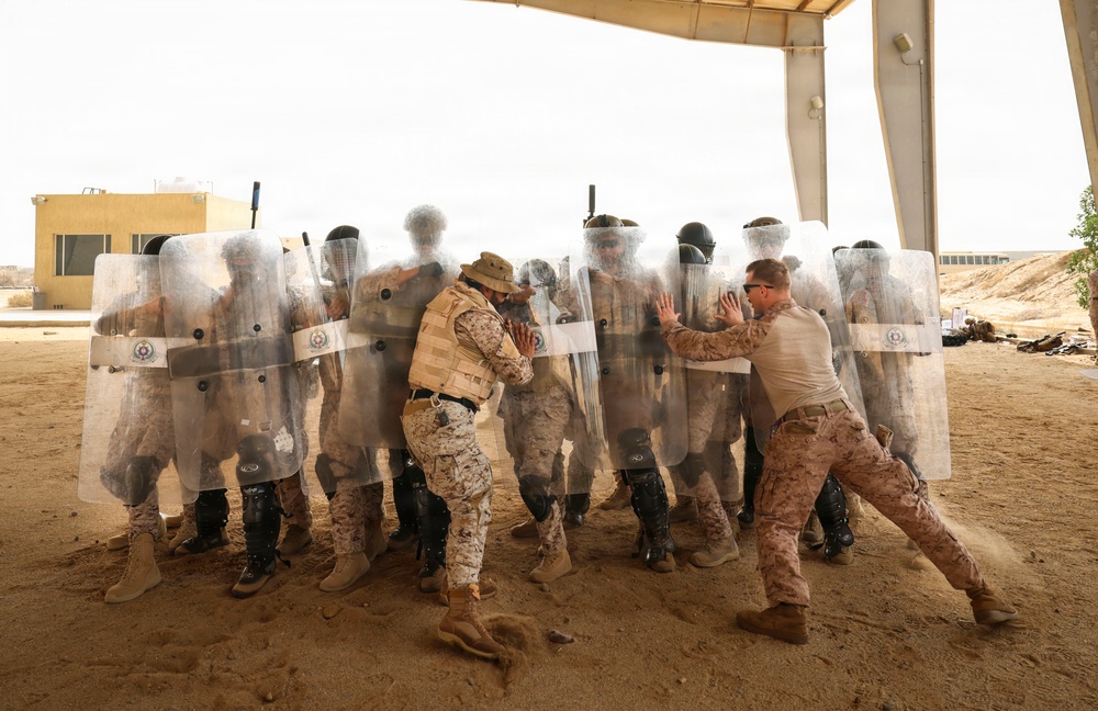 Marines and Sailors with FASTCENT, Saudi marines, participate in exercise Indigo Defender 26