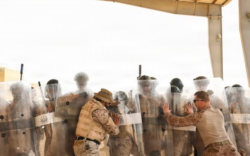 Marines and Sailors with FASTCENT, Saudi marines, participate in exercise Indigo Defender 26