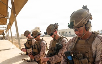 Marines and Sailors with FASTCENT, Saudi marines, participate in exercise Indigo Defender 26
