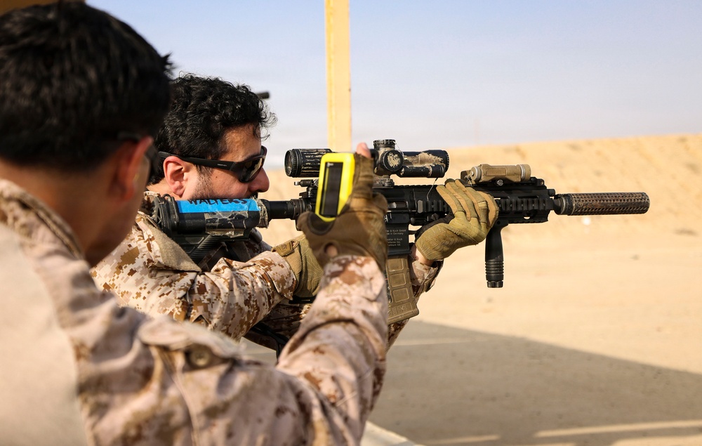 Marines and Sailors with FASTCENT, Saudi marines, participate in exercise Indigo Defender 26