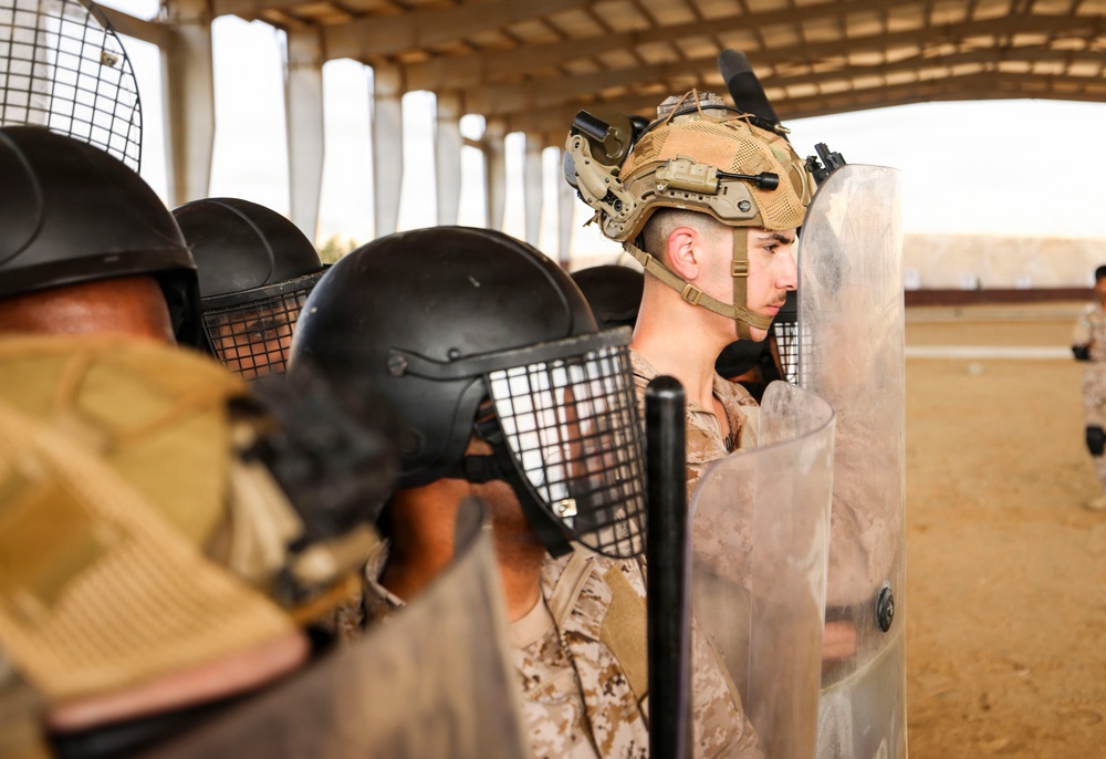 Marines and Sailors with FASTCENT, Saudi marines, participate in exercise Indigo Defender 26