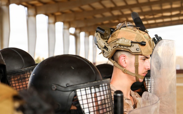 Marines and Sailors with FASTCENT, Saudi marines, participate in exercise Indigo Defender 26