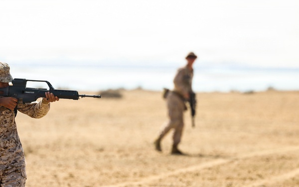 Marines and Sailors with FASTCENT, Saudi marines, participate in exercise Indigo Defender 26