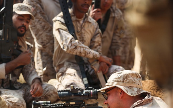 Marines and Sailors with FASTCENT, Saudi marines, participate in exercise Indigo Defender 26