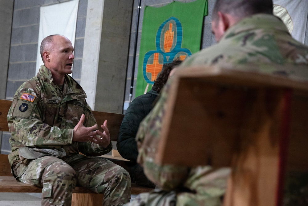 Task Force Gator Religious Support Team conducts religious leader engagement during JMRC 2026