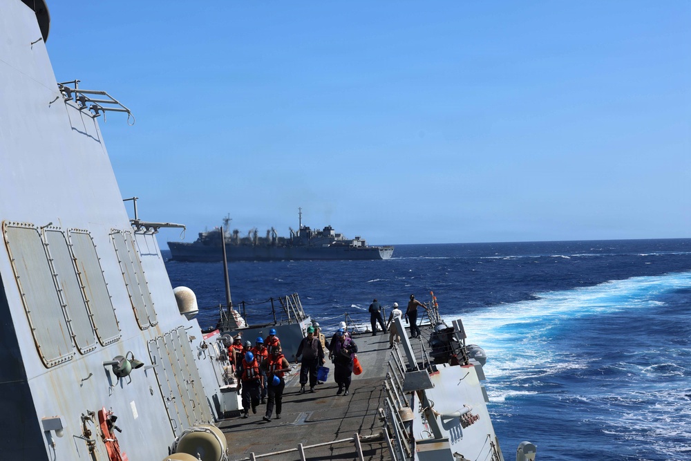 USS Thomas Hudner (DDG 116) Replenishment-at-Sea